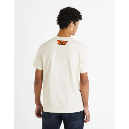 ASTERIX - Off White Printed Cotton T-shirt