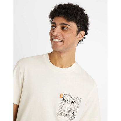 ASTERIX - Off White Printed Cotton T-shirt