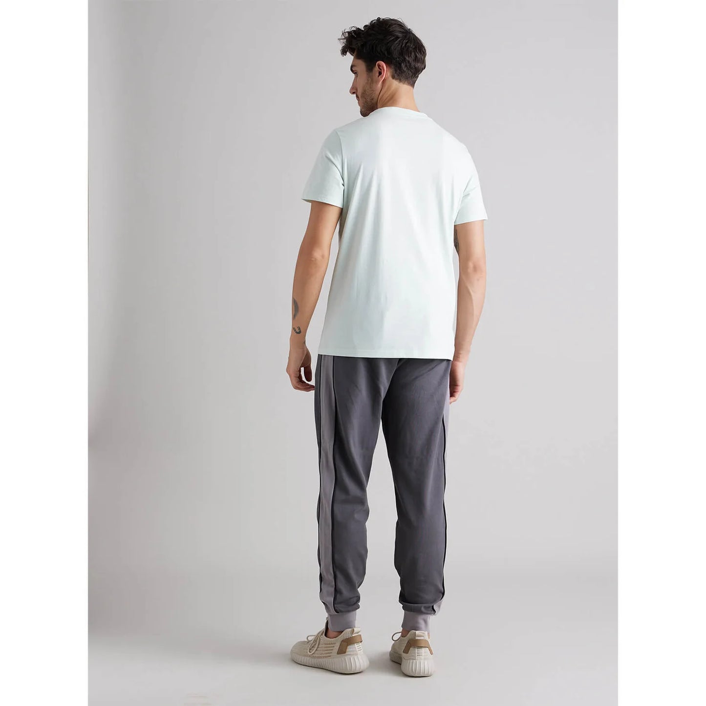 White Solid Cotton T-shirt