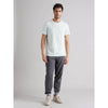 Celio* Solid Regular Fit Cotton White T-Shirt