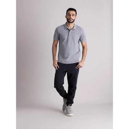 Grey Solid Cotton T-Shirt