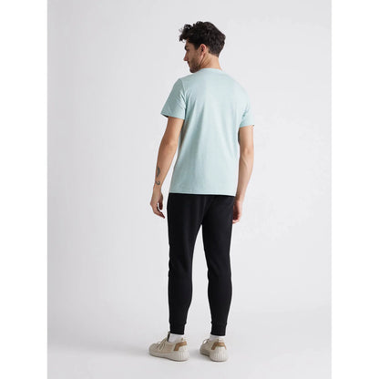 Green Solid Polycotton T-shirt