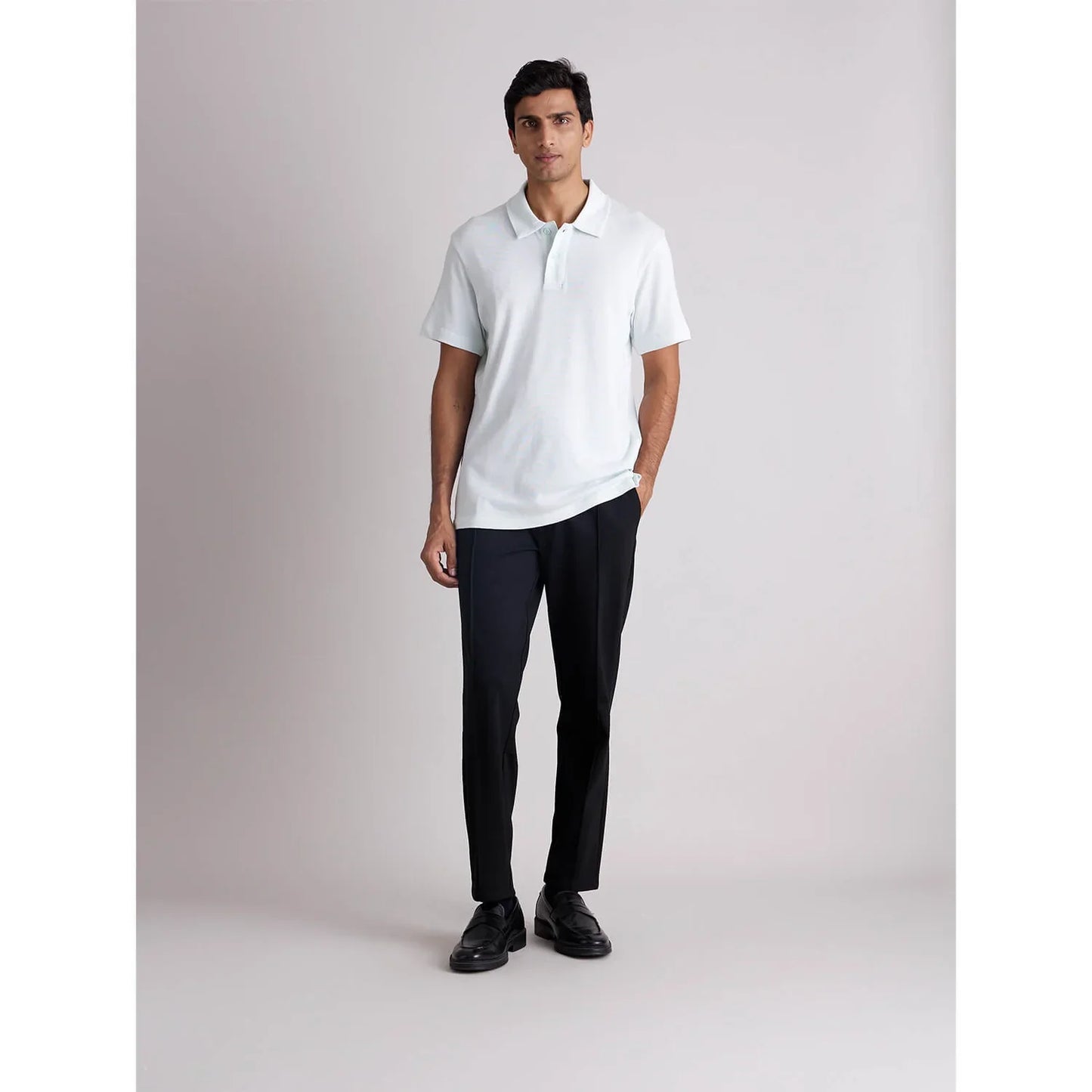 White Solid Cotton T-Shirt