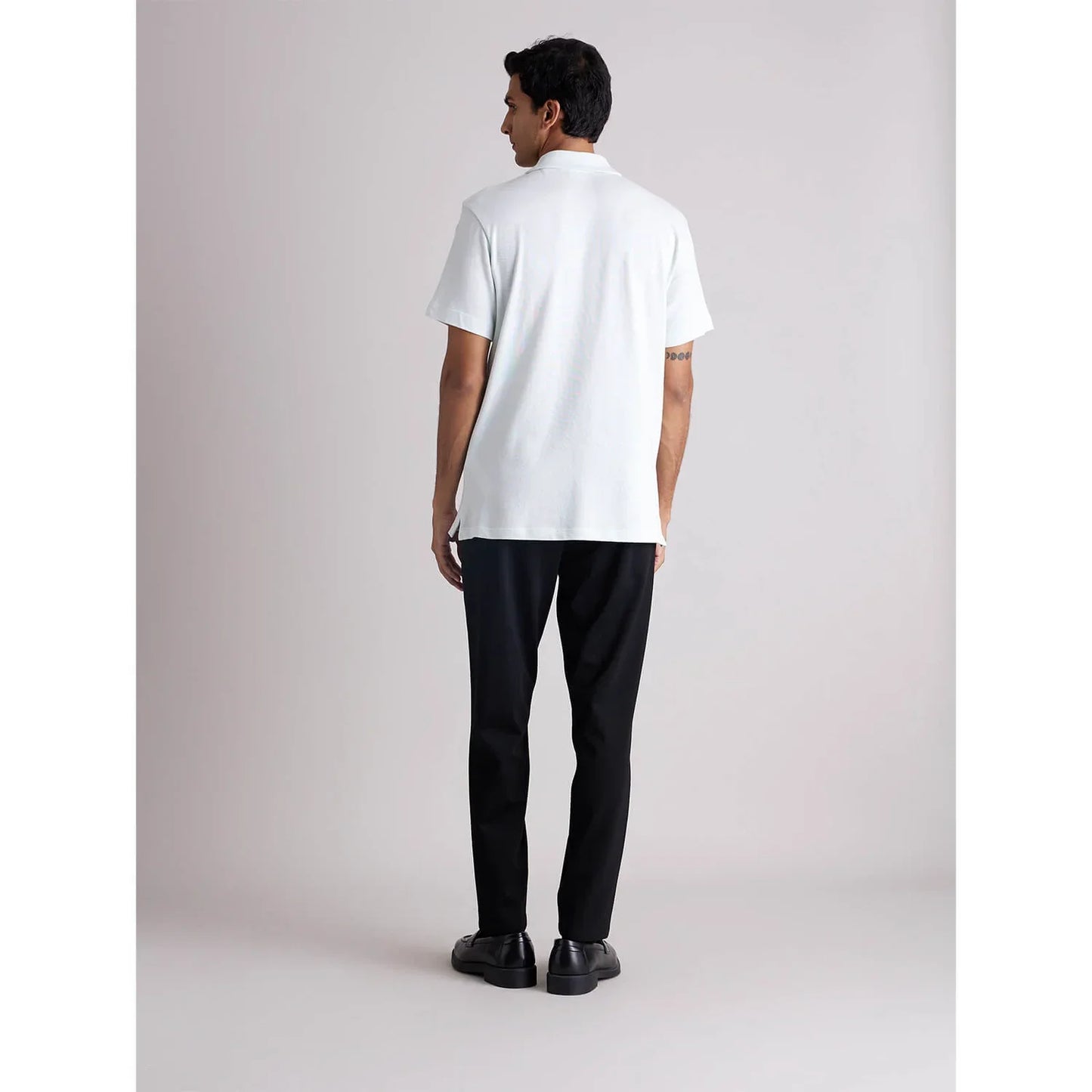 White Solid Cotton T-Shirt