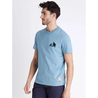 ASTERIX - Blue Printed Cotton T-shirt