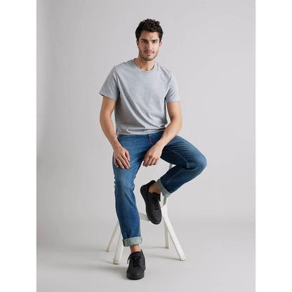 Grey Solid Cotton T-shirt