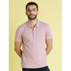 Celio* Solid Regular Fit Cotton Purple T-Shirt