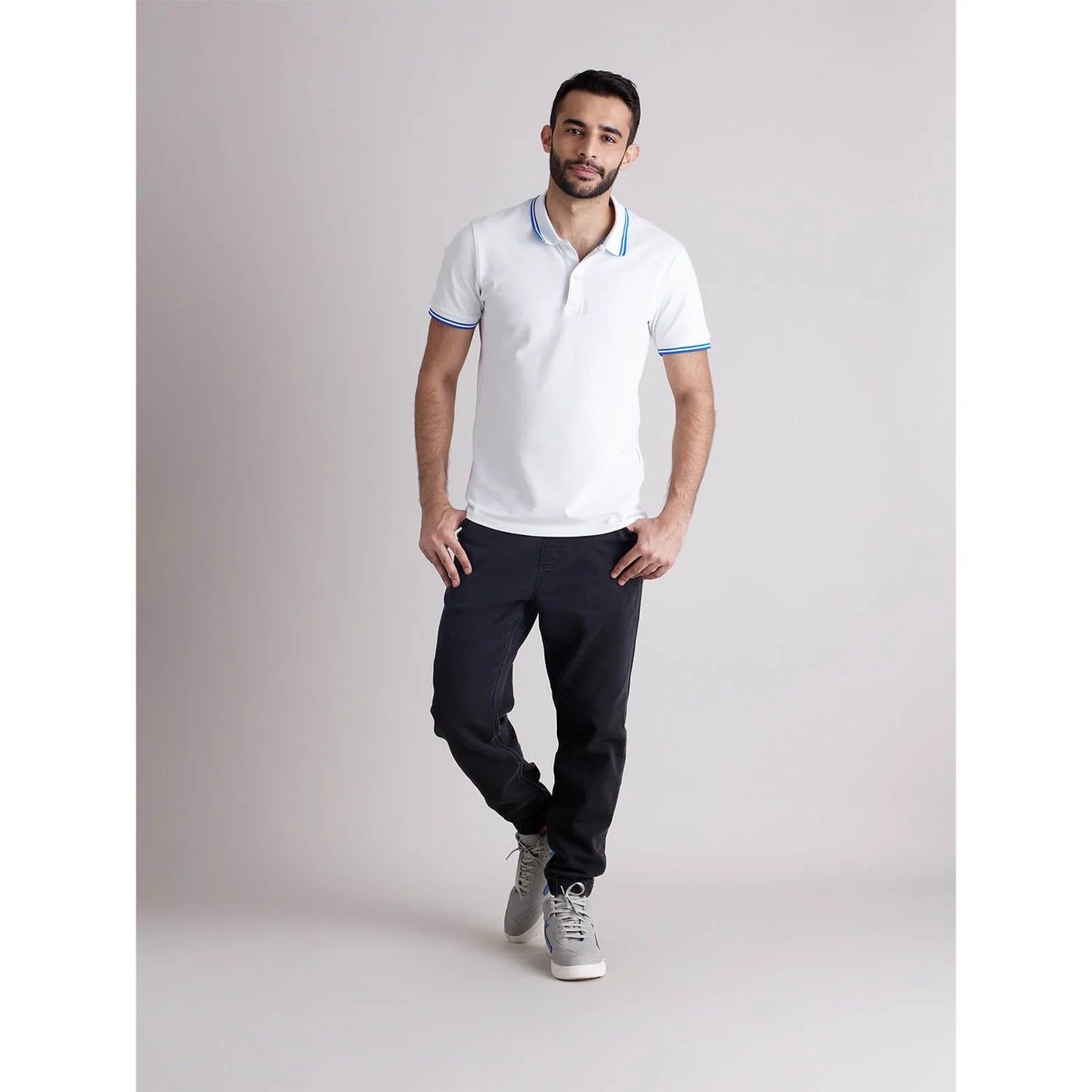 Celio* Solid Regular Fit Cotton White T-Shirt