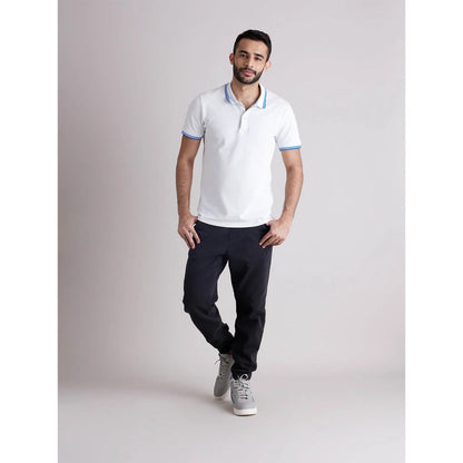 Celio* Solid Regular Fit Cotton White T-Shirt