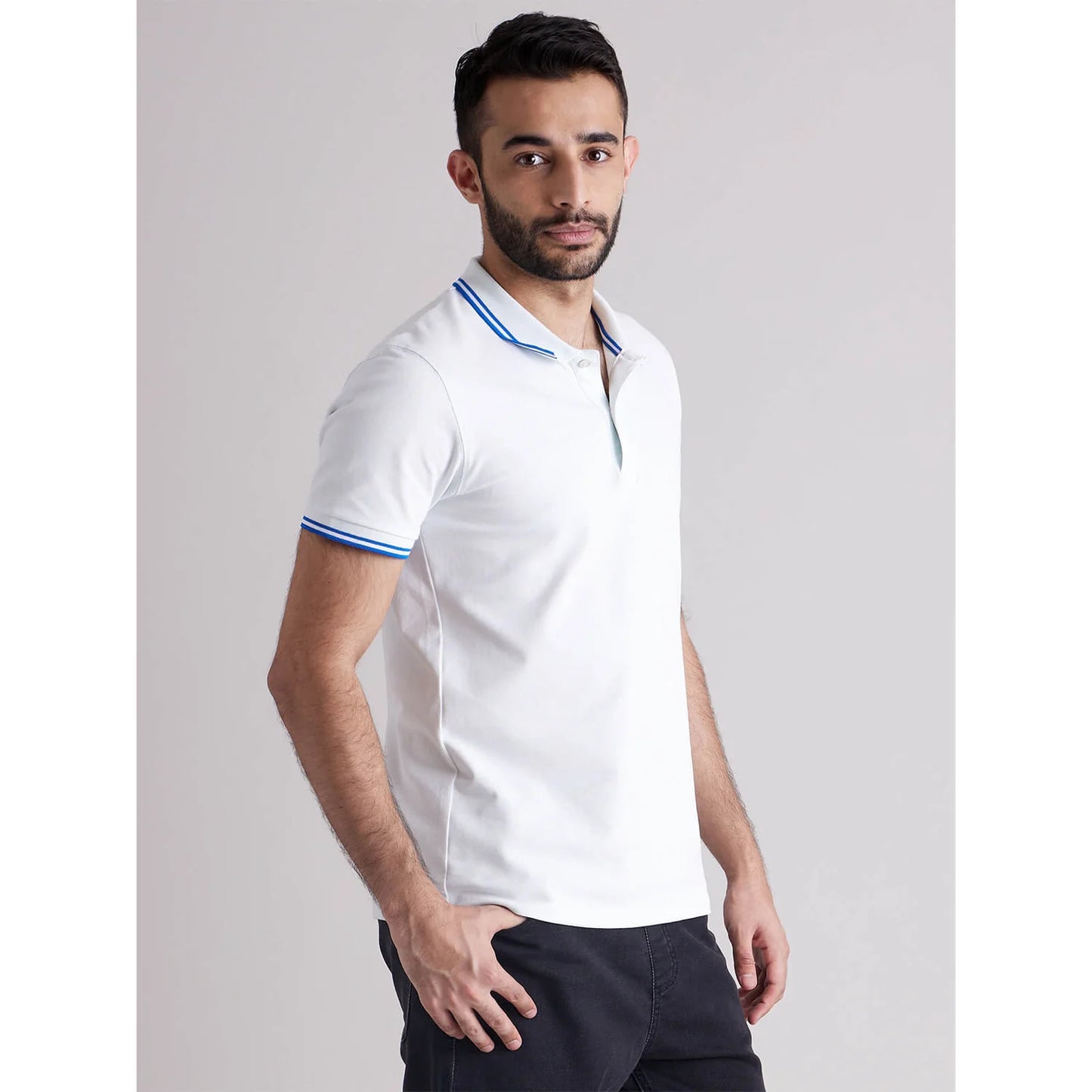 Celio* Solid Regular Fit Cotton White T-Shirt