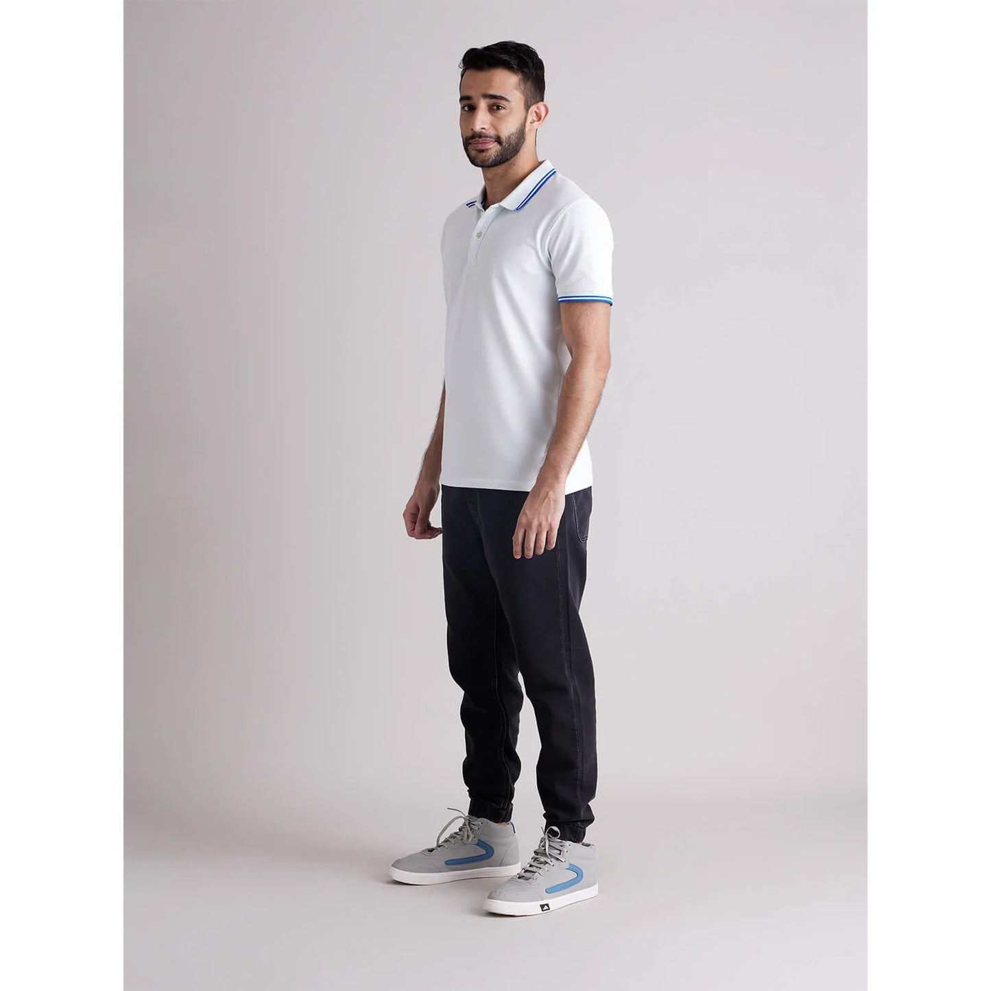 Celio* Solid Regular Fit Cotton White T-Shirt