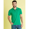 Celio* Solid Regular Fit Cotton Green T-Shirt