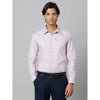 Celio* Checked Regular Fit Cotton Lavender Shirt