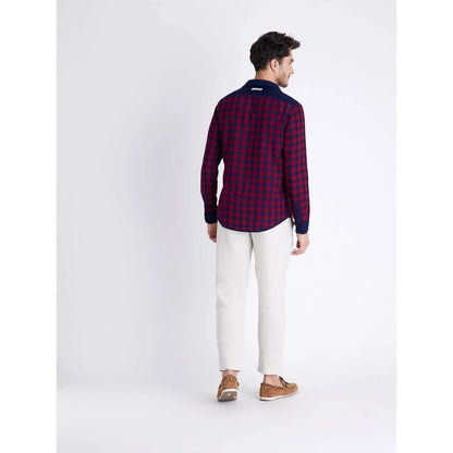 Red Checks Cotton Shirt