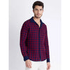 Celio* Checked Regular Fit Cotton Red Shirt