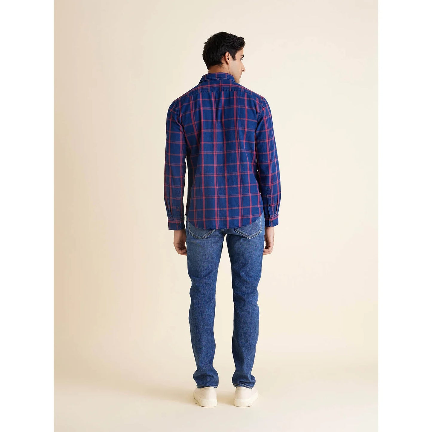 Red Checks Cotton Shirt