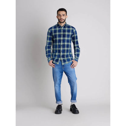 Green Checks Cotton Shirt