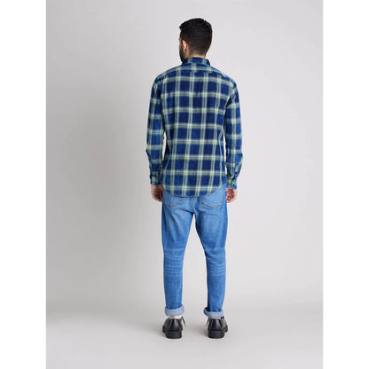 Green Checks Cotton Shirt