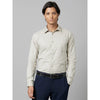 Celio* Checked Regular Fit Cotton Beige Shirt