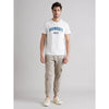 Celio* Graphics Regular Fit Cotton White T-Shirt