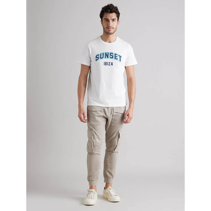 White Graphics Cotton T-Shirt