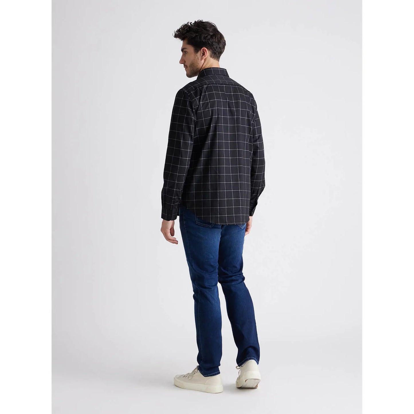 Black Checks Cotton Shirt