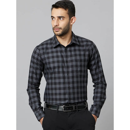 Black Checks Cotton Shirt