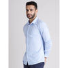 Celio* Solid Regular Fit Cotton Light Blue Formal Shirt