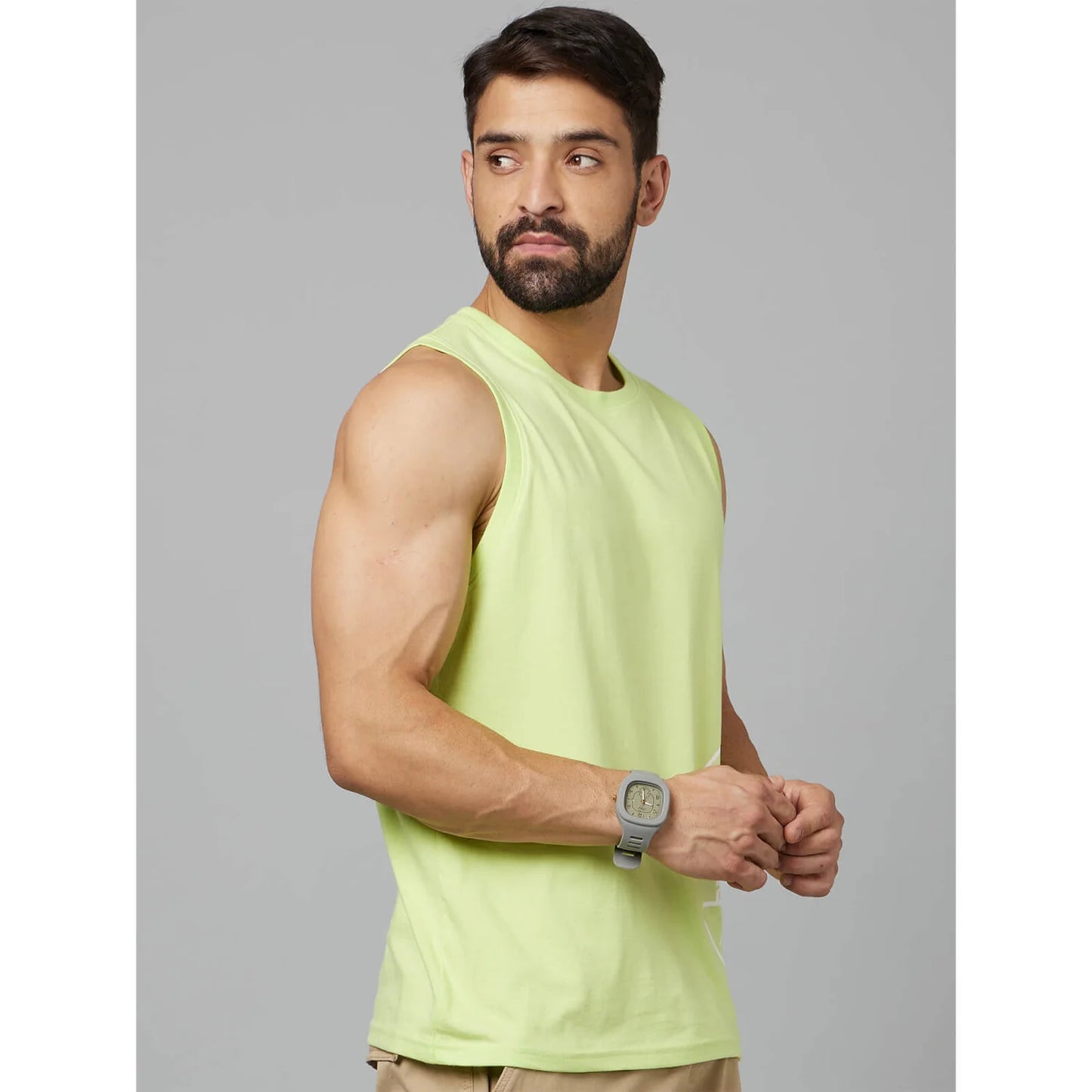 Green Printed Cotton T-shirt