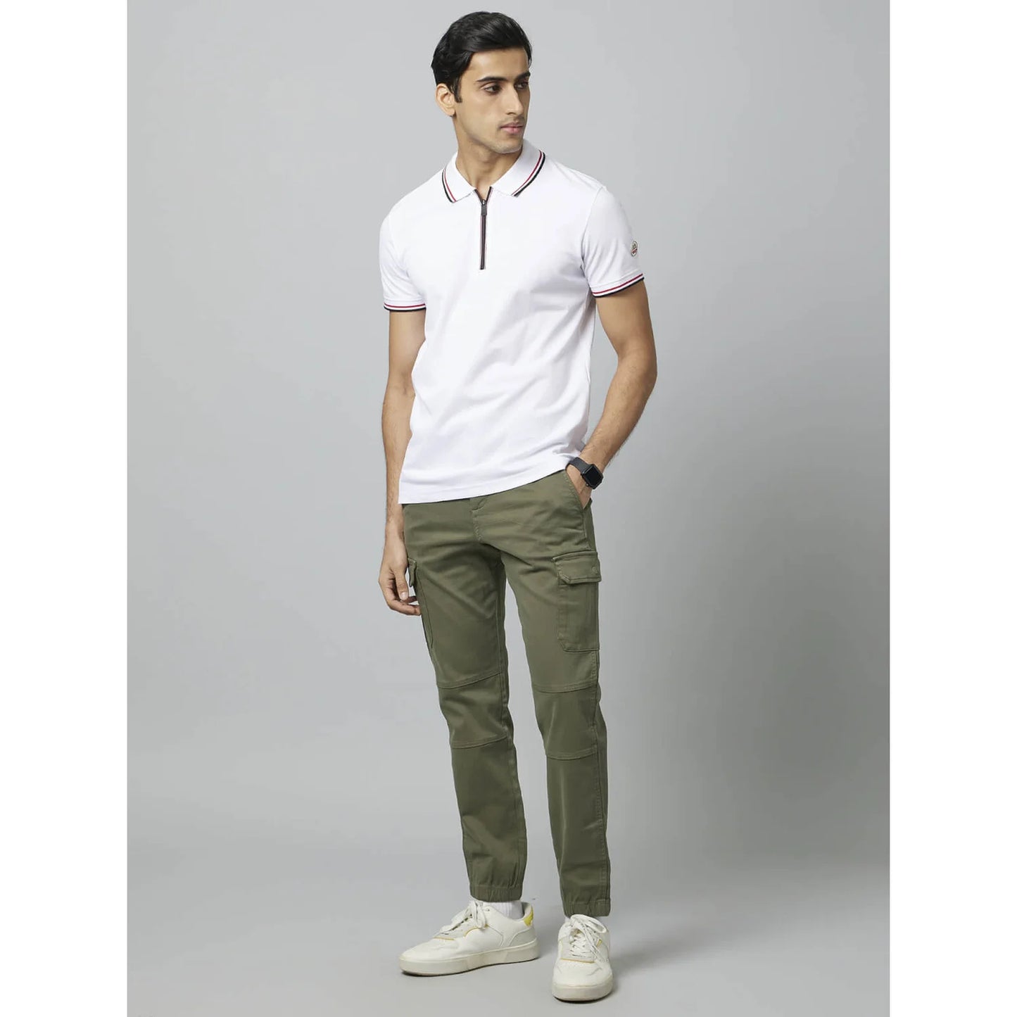 Chamonix - White Cotton Blend T-shirt