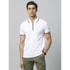 Celio* Chamonix Regular Fit Cotton-Blend White T-Shirt