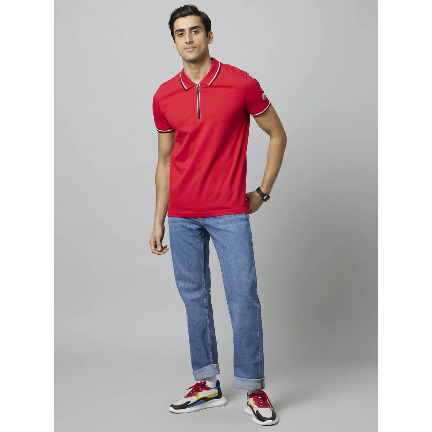 Chamonix - Red Cotton Blend T-shirt