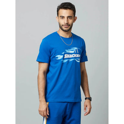 Mumbai Indians - Navy Blue Graphic Cotton T-shirt