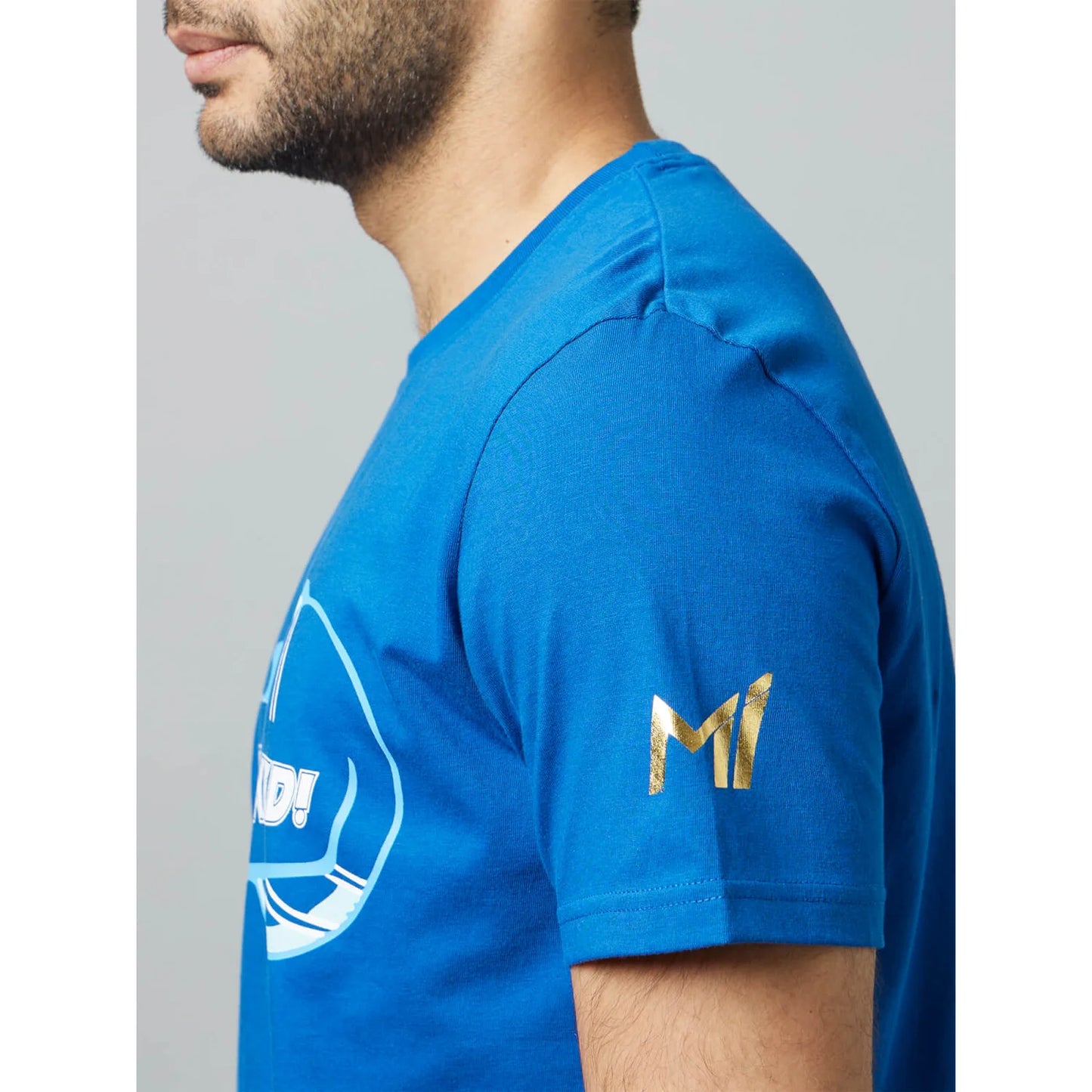 Mumbai Indians - Navy Blue Graphic Cotton T-shirt