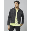 Celio* Solid Regular Fit Cotton Black Jacket