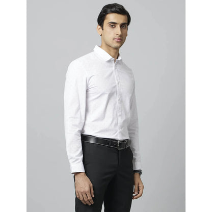 White Pin-Dot Cotton Shirt