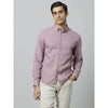 Celio* Solid Regular Fit Cotton Purple Shirt