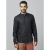 Celio* Solid Regular Fit Linen Black Shirt