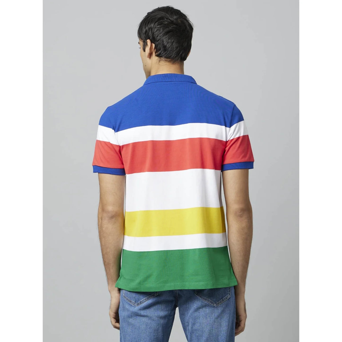 Multi Striped Cotton Polo