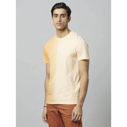 Orange Graphic Printed Cotton T-shirt