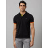 Celio* Solid Regular Fit Cotton Black T-Shirt
