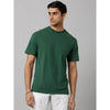 Celio* Solid Regular Fit Cotton Green T-Shirt