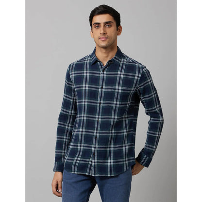 Green Checks Cotton Shirt