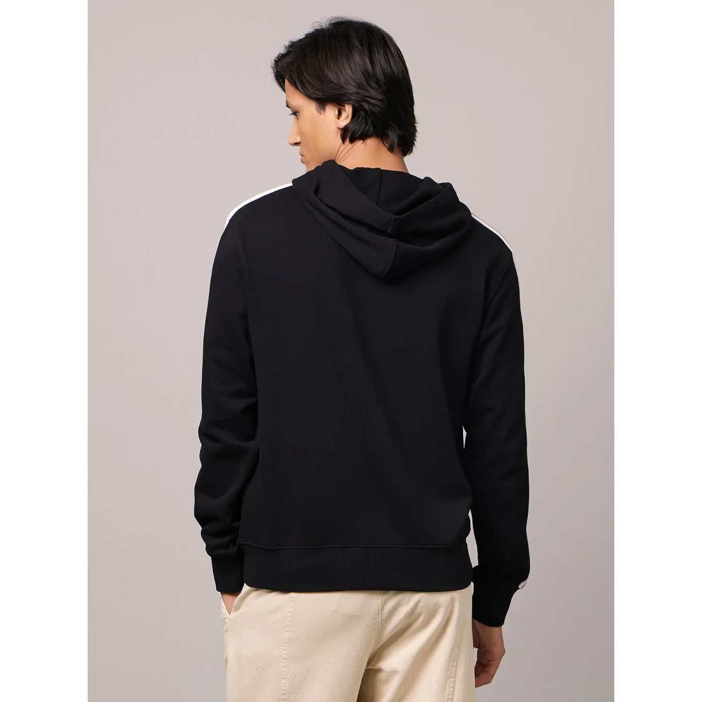 Chamonix - Black Hooded Cotton Sweatshirt