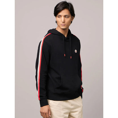 Chamonix - Black Hooded Cotton Sweatshirt