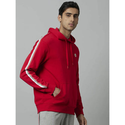 Chamonix - Red Cotton Hooded Sweatshirt