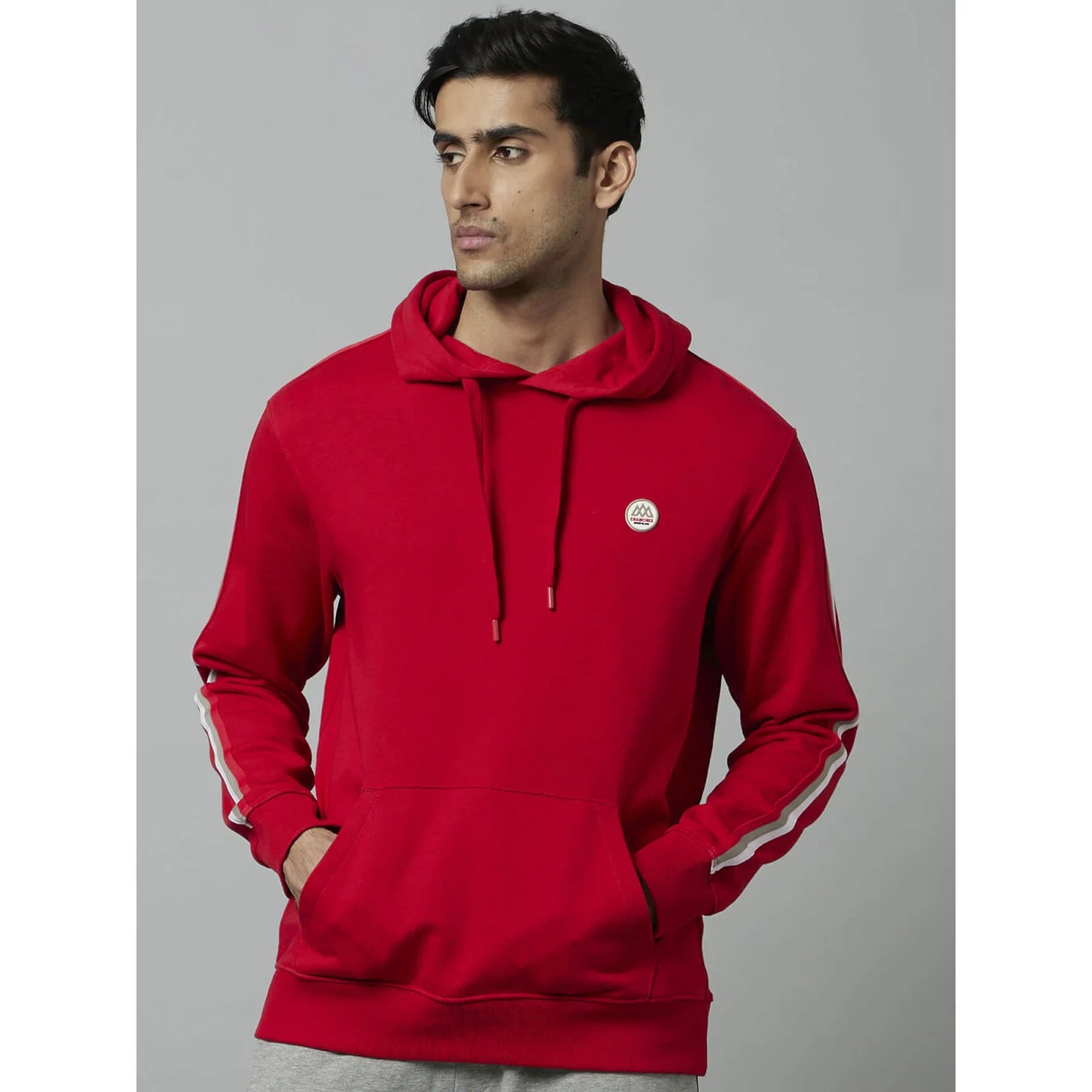 Chamonix - Red Cotton Hooded Sweatshirt