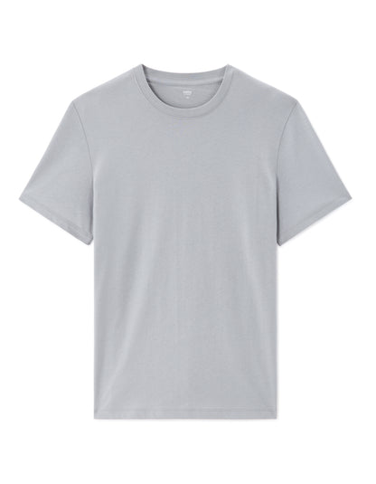 Celio Solid Straight Fit Cotton Grey Tshirts