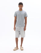 Celio Solid Straight Fit Cotton Grey Tshirts