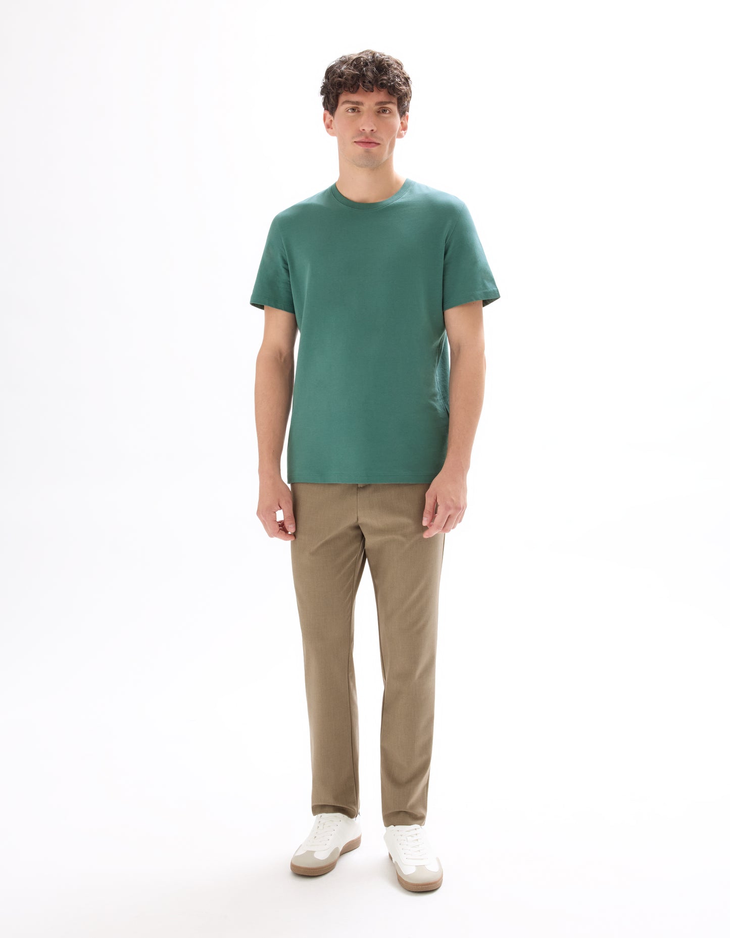 Celio Solid Straight Fit Cotton Blue Tshirts